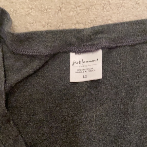 Dark Grey Peplum Top. - Picture 2 of 2